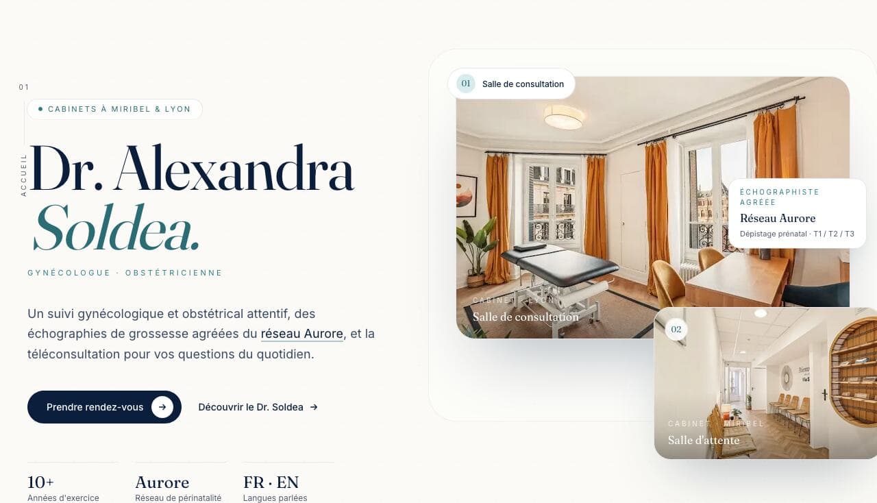 Clinic site with online booking — case study cover